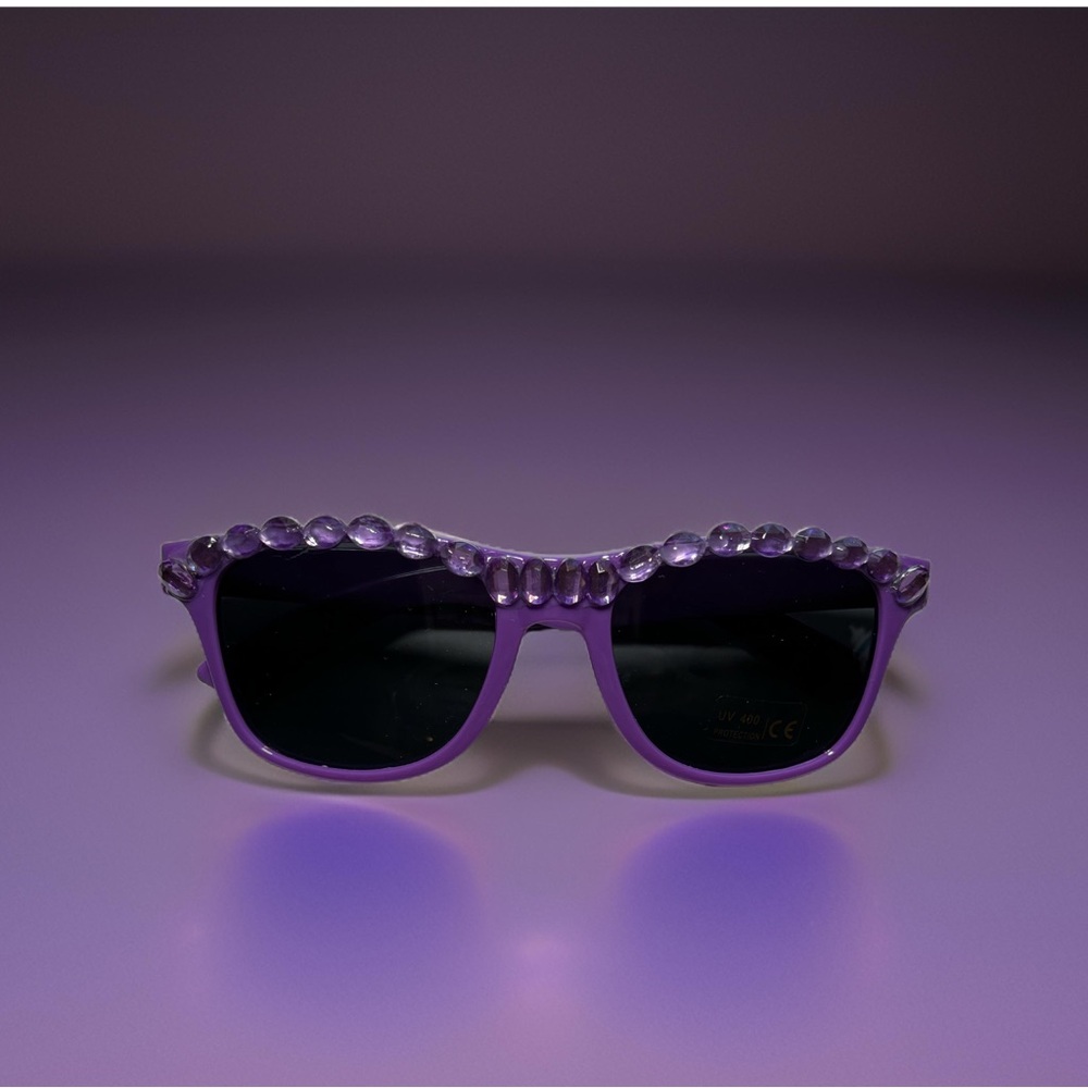 Sunglasses Purple Hand Designed - image 2